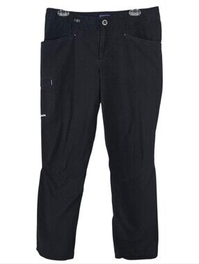 Patagonia Women's Venga Rock Pants Black 12 Gorpcore Climbing Hiking Camping